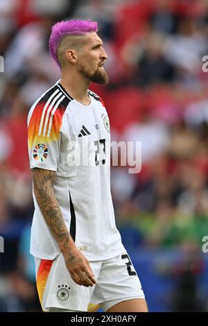 Robert Andrich (23) aus Deutschland wurde während eines Fußballspiels zwischen den Nationalmannschaften Spaniens und Deutschlands im Viertelfinale des Turniers UEFA Euro 2024 am Donnerstag, den 5 . Juli 2024 in Stuttgart, dargestellt . FOTO SPORTPIX | David Catry Stockfoto