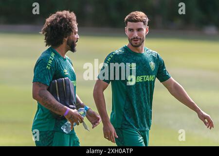 LIMA, PERU - 2. APRIL: Marcelo Vieira während des Fluminense Trainings in der Villa Deportiva Nacional. (Foto: Martín Fonseca) Stockfoto