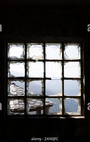 Mirador de A Paicega. Concejo de Grandas de Salime. Asturien. Spanien Stockfoto