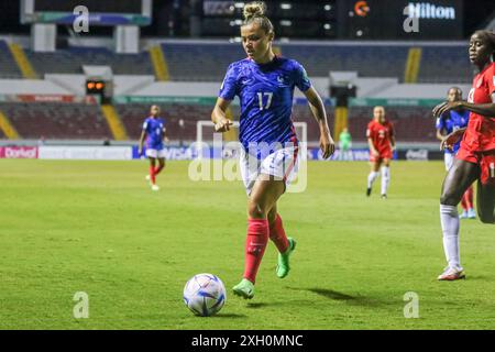 Oceane Hurtre von Frankreich beim Spiel Frankreich gegen Kanada am 14. August 2022 bei der FIFA U-20-Frauen-Weltmeisterschaft Costa Rica. (Foto: Martín Fonseca) Stockfoto