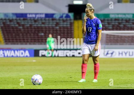 Oceane Hurtre von Frankreich beim Spiel Frankreich gegen Kanada am 14. August 2022 bei der FIFA U-20-Frauen-Weltmeisterschaft Costa Rica. (Foto: Martín Fonseca) Stockfoto