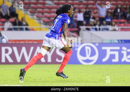 Esther Mbakem Niaro aus Frankreich während des Spiels Frankreich gegen Kanada am 14. August 2022 bei der FIFA U-20-Frauen-Weltmeisterschaft Costa Rica. (Foto: Martín Fonseca) Stockfoto