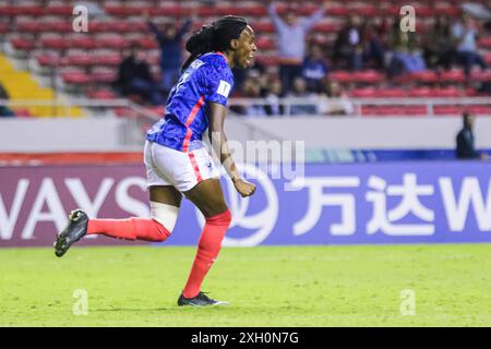 Esther Mbakem Niaro aus Frankreich während des Spiels Frankreich gegen Kanada am 14. August 2022 bei der FIFA U-20-Frauen-Weltmeisterschaft Costa Rica. (Foto: Martín Fonseca) Stockfoto