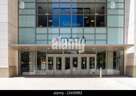 Ein Macys-Geschäft im City Creek Center in Salt Lake City, Utah, USA. Stockfoto