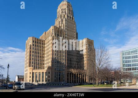 Buffalo City Hall in Buffalo, New York, USA, am 8. Dezember 2023. Buffalo ist eine Stadt im US-Bundesstaat New York und Sitz des Erie County. Stockfoto