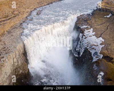 Dettifoss-Wasserfall in Island Stockfoto