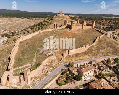 Festung Molina de los Caballeros, Molina de Aragon, Provinz Guadalajara, Spanien Stockfoto