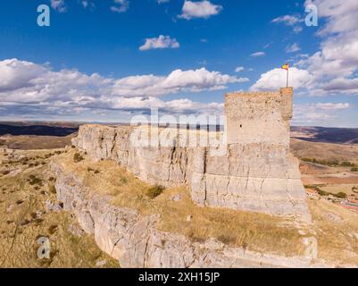 Burg von Atienza, Festung muslimischer Herkunft, Atienza, Provinz Guadalajara, Spanien Stockfoto