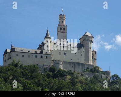 Marksburg Einzige unzerstörte Höhenburg am Mittelrhein, 1231 erstmals urkundlich erwähnt *** Burg Marksburg die einzige unverwüstliche Hügelburg am Mittelrhein, erstmals urkundlich urkundlich urkundlich urkundlich urkundlich erwähnt 1231 urkundlich urkundlich urkundlich erwähnt Stockfoto