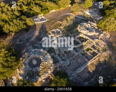 Son Fornes, archäologische Stätte der prähistorischen Zeit, Montuiri, Mallorca, Spanien Stockfoto