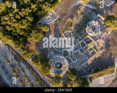 Son Fornes, archäologische Stätte der prähistorischen Zeit, Montuiri, Mallorca, Spanien Stockfoto