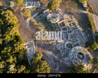 Son Fornes, archäologische Stätte der prähistorischen Zeit, Montuiri, Mallorca, Spanien Stockfoto