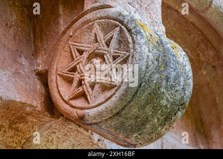 Ermita de Santa Coloma, Albendiego, Provinz Guadalajara, Spanien Stockfoto