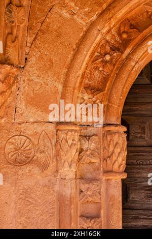 Ermita de Santa Coloma, Albendiego, Provinz Guadalajara, Spanien Stockfoto