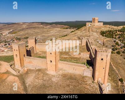 Festung Molina de los Caballeros, Molina de Aragon, Provinz Guadalajara, Spanien Stockfoto