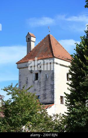 Kelheim ist eine Stadt in Bayern mit vielen historischen Sehenswürdigkeiten Stockfoto