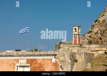 Alte Festung in Kerkyra, Korfu Stockfoto