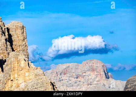 Blick vom Gipfel des Lagazuoi, Dolomiten, Italien Stockfoto