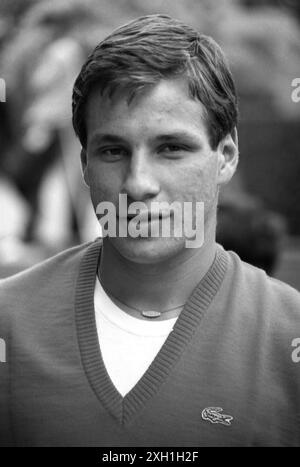 Thierry Tulasne, französischer Tennisman French Open, ca. 1982 Stockfoto