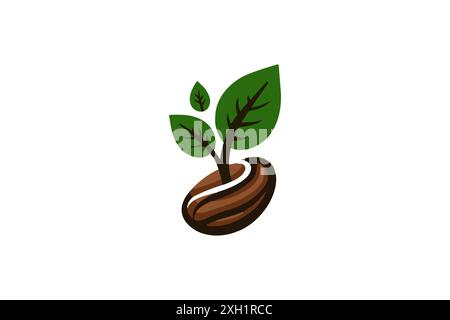 Kaffeebohne-logo Stock Vektor