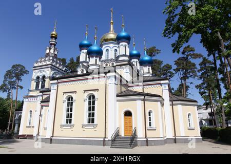 Kirche unserer Lieben Frau von Kasan in Jurmala, Lettland Stockfoto