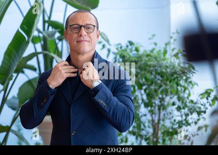 Stefano Accorsi nimmt am 11. Juli 2024 am Fotoruf des Films „Cattivissimo ME 4“ im Hotel Hassler in Rom, Italien, Teil. (Foto: Luca Carlino/NurPhoto) Credit: NurPhoto SRL/Alamy Live News Stockfoto