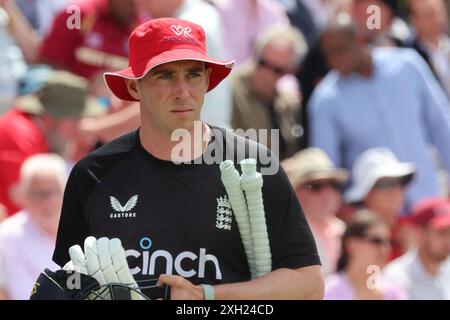 London, Großbritannien. Juli 2024. England's David Lawerence in Aktion während Rothesay Test its Test Day 2 of 5 Match zwischen England gegen West Indies am 11. Juli 2024 auf dem Lord's Cricket Ground, London. Credit: Action Foto Sport/Alamy Live News Stockfoto