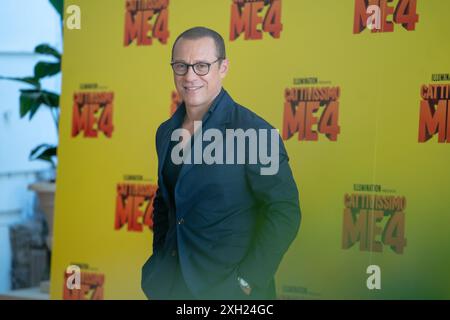 Stefano Accorsi nimmt am 11. Juli 2024 am Fotoruf des Films „Cattivissimo ME 4“ im Hotel Hassler in Rom, Italien, Teil. (Foto: Luca Carlino/NurPhoto) Credit: NurPhoto SRL/Alamy Live News Stockfoto