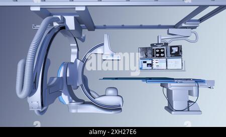 Angioskopiegerät zur endoskopischen Gefässbeobachtung im klinischen Umfeld Stockfoto