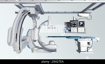 Angioskopiegerät zur endoskopischen Gefässbeobachtung im klinischen Umfeld Stockfoto