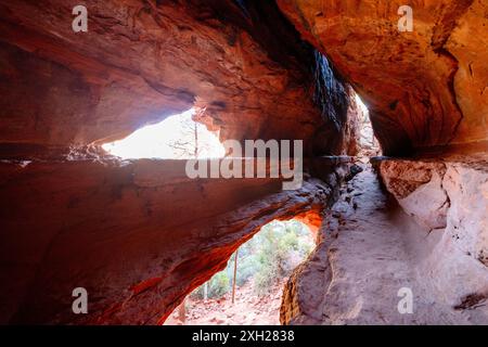 In Der Soldier Pass Cave - Sedona Arizona Stockfoto