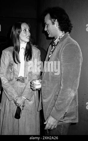 Shelley Duvall ist gestorben. Shelley Duvall und Bill Murray nahmen am 14. November 1981 an einer Party Teil, die die Veröffentlichung von TIME BANDITS in der Underground Disco in New York City feierte Stockfoto