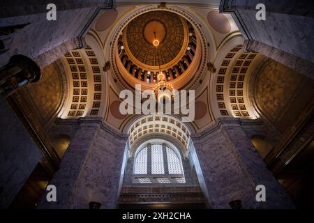 Das Washington State Capitol Building in Olympia ist die Heimat der Regierung des Staates Washington. Stockfoto