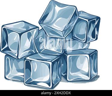 Eiswürfel Stock Vektor