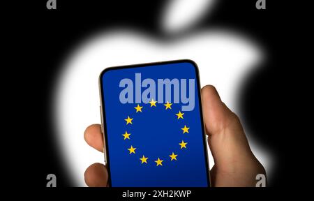 Apple Pay Services innerhalb der Europäischen Union Stockfoto