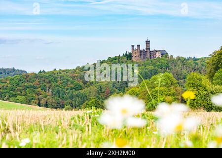 Schloss Schaumburg Schloss Balduinstein Lahntal Rheinland-Pfalz, Rheinland-Pfalz Deutschland Stockfoto