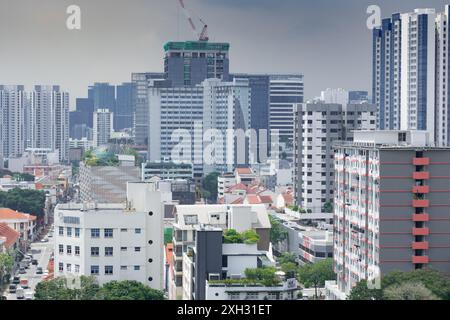 10. Oktober 2019, Singapur, Singapur: Gebäude Um Lavender Area, Singapur. Stockfoto