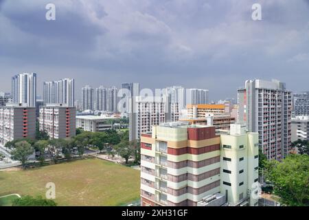 10. Oktober 2019, Singapur, Singapur: Gebäude Um Lavender Area, Singapur. Stockfoto