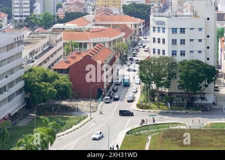 10. Oktober 2019, Singapur, Singapur: Gebäude Um Lavender Area, Singapur. Stockfoto