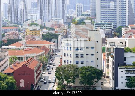 10. Oktober 2019, Singapur, Singapur: Gebäude Um Lavender Area, Singapur. Stockfoto