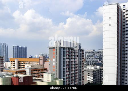 10. Oktober 2019, Singapur, Singapur: Gebäude Um Lavender Area, Singapur. Stockfoto