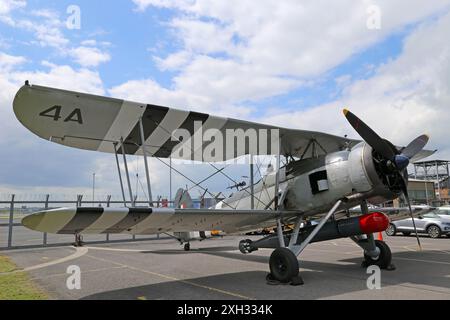 Fairey Swordfish, Royal Navy Fleet Air Arm Museum, RNAS Yeovilton, Ilchester, Somerset, England, Großbritannien, Großbritannien, Europa Stockfoto