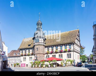 Höxter: Rathaus im Teutoburger Wald, Nordrhein-Westfalen, Nordrhein-Westfalen Stockfoto