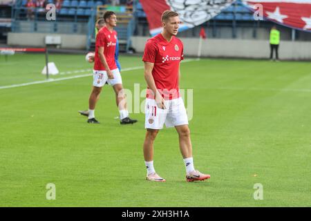 Krakau, Polen. Juli 2024. Fußball 2024/25 UEFA Europa League erste Qualifikationsrunde Wisla Krakow gegen KF Llapi op: Mateusz Mlynski Credit: Konrad Swierad/Alamy Live News Stockfoto