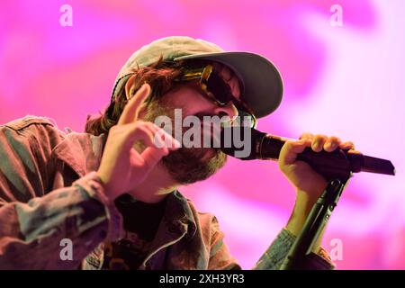 Lucca, Italien. Juli 2024. Calcutta tritt live beim Lucca Summer Festival auf. Quelle: Stefano Dalle Luche/Alamy Live News Stockfoto