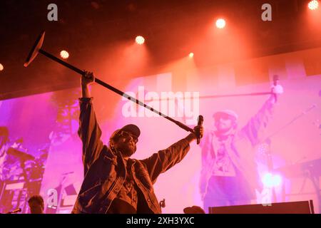 Lucca, Italien. Juli 2024. Calcutta tritt live beim Lucca Summer Festival auf. Quelle: Stefano Dalle Luche/Alamy Live News Stockfoto