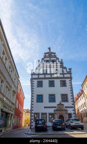 Meißen: Altstadt, Haus Bahrmannsches Brauhaus in , Sachsen, Deutschland Stockfoto