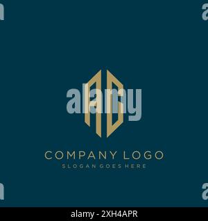 Design mit AC Letter-Logo Stock Vektor