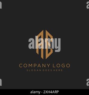 Design mit AE Letter-Logo Stock Vektor