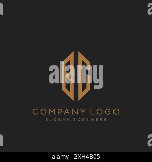 Logo mit BC-Letter-Logo Stock Vektor